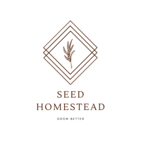 seed homestead mail order diy backyard garden service logo
